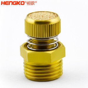 廠家批發HSD型可調節青銅消聲消音器多規格耐高溫消音降噪，用于電磁閥氣動靜音器接頭