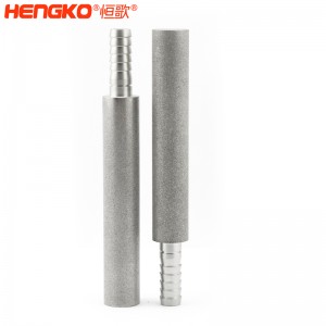 廠家批量生產(chǎn)不銹鋼粉末燒結(jié)曝氣頭擴散器 孔隙率高流通速度快，用于臭氧發(fā)生器